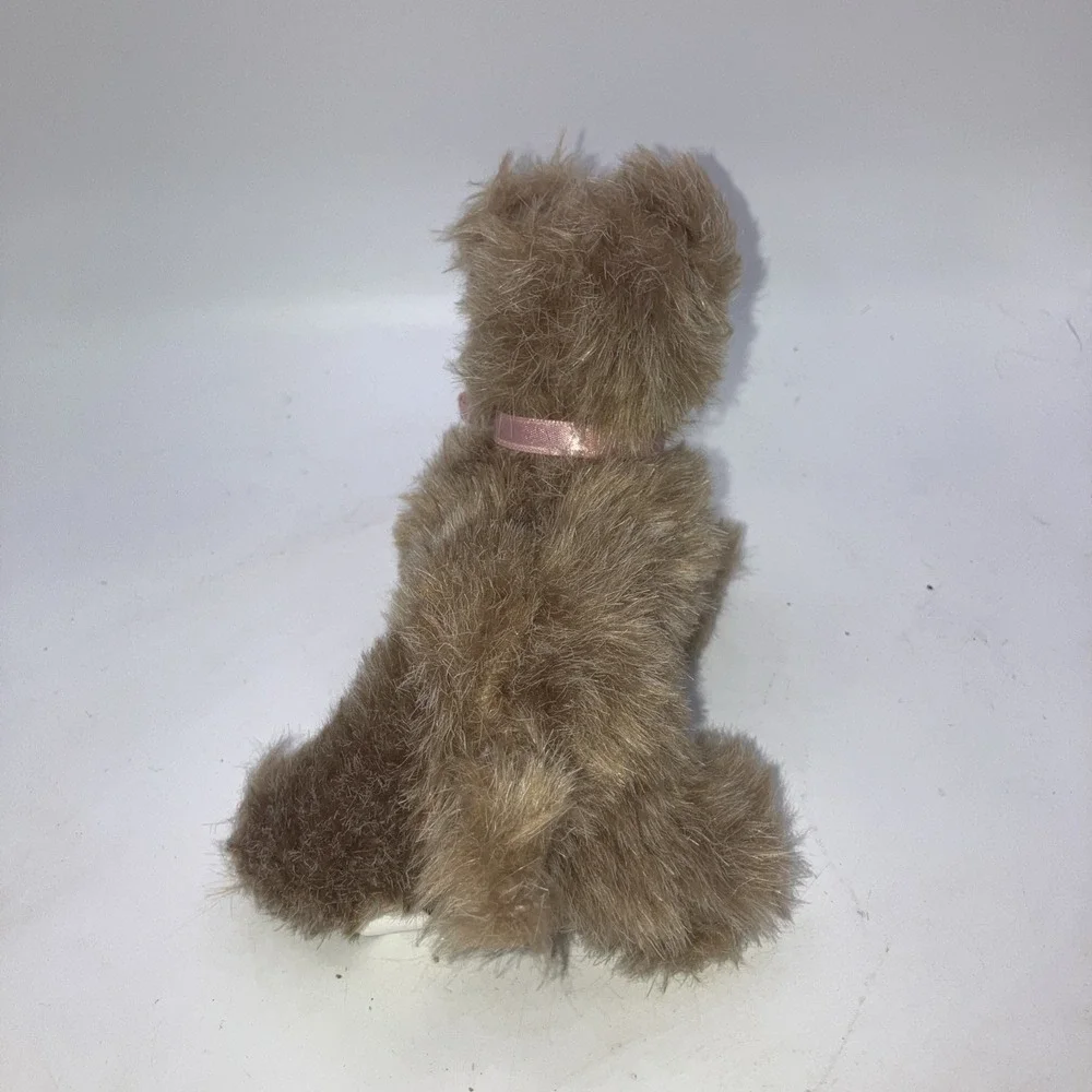Vintage Hamilton Collection Brown Puppy With Pink‎ Bows Plush Toy 6